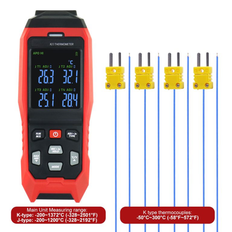 DP-373 Thermocouple Thermometer Data Logger 4 Channels Digital K Type ...