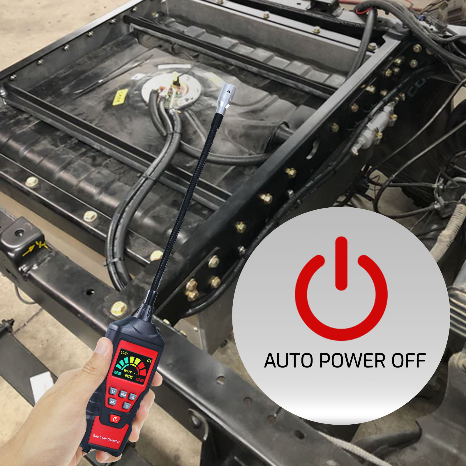 DP-425 Natural Gas Leak Detector 16.5-inch Gooseneck Gas Leak Detector, Natural Gas Detector for Locating The Source of Propane, Natural Gas, Combustible Gas Leak for Home and RV with Audible&Visual DP-425 Natural Gas Leak Detector 16.5-inch Gooseneck Gas Leak Detector, Natural Gas Detector for Locating The Source of Propane, Natural Gas, Combustible Gas Leak for Home and RV with Audible&Visual